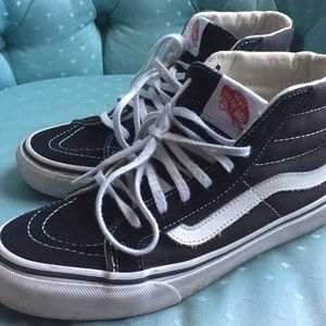 Vans black high tops , only used half a year